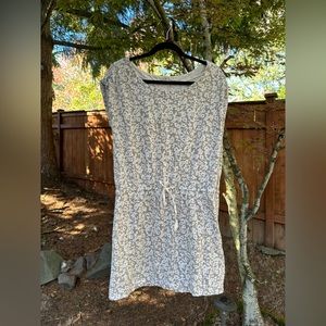 Ann Taylor Loft casual knit drawstring dress with cuffed sleeves